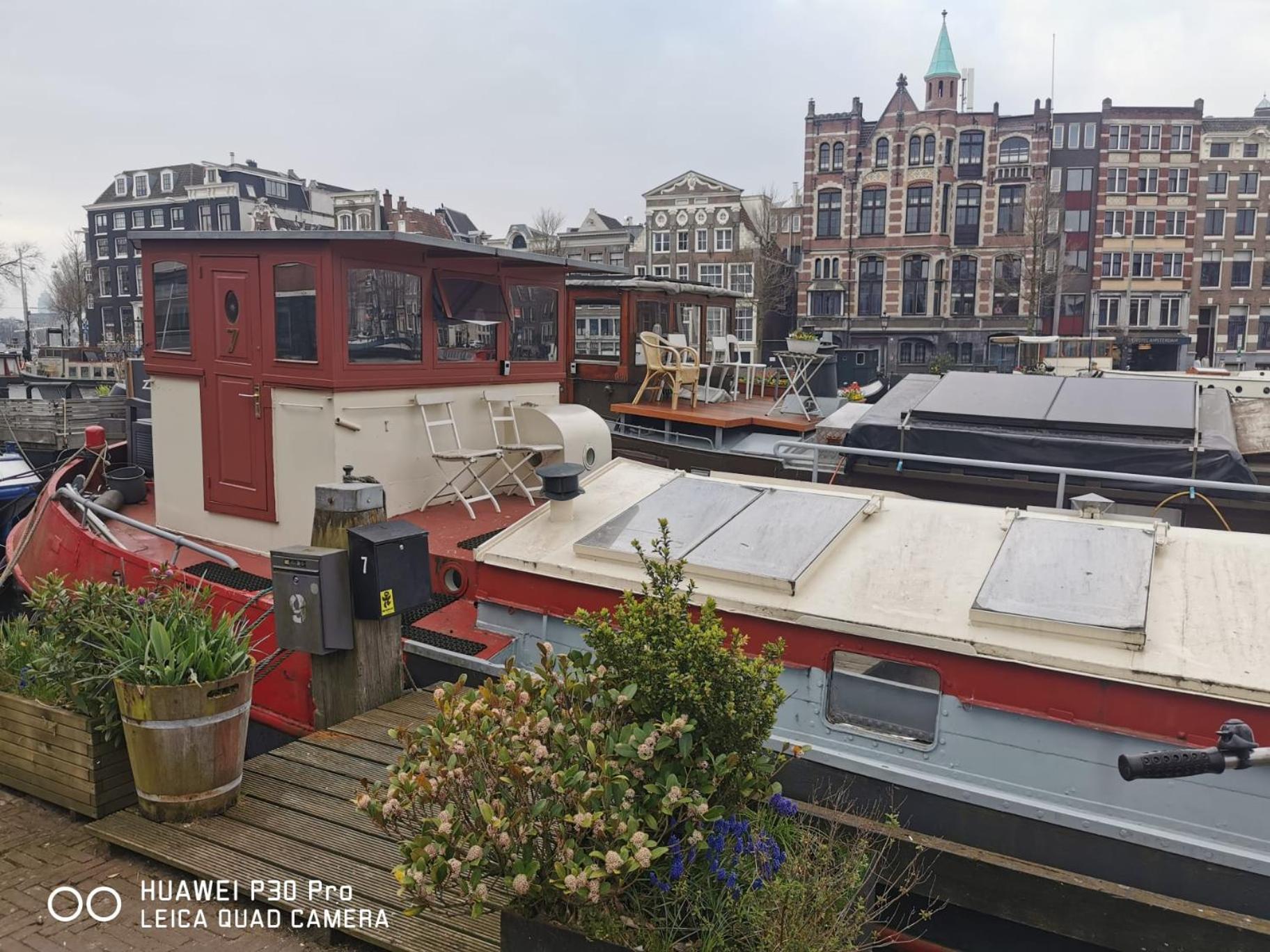 אמסטרדם Waterloo Square River Vieuw Houseboat מראה חיצוני תמונה