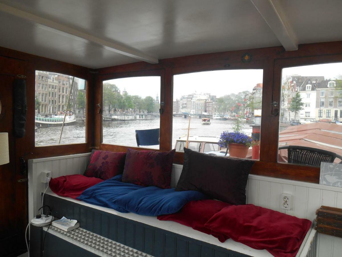 אמסטרדם Waterloo Square River Vieuw Houseboat מראה חיצוני תמונה