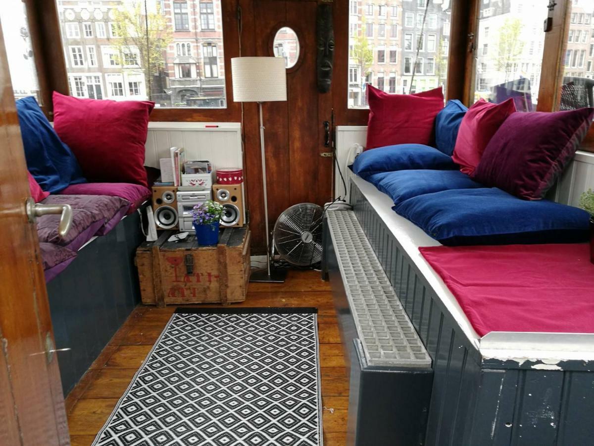 אמסטרדם Waterloo Square River Vieuw Houseboat מראה חיצוני תמונה